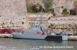 ID 4175 P51 (90 tons displacement)  - Commissioned in 2002, the Maltese Navy's US-built coastal patrol boat alongside in Valletta, Malta.
